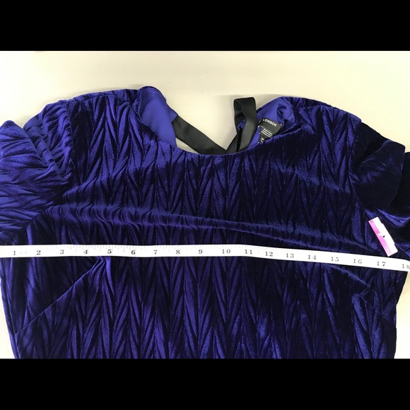 Maggy London Plissé Velvet Sheath Dress - Picture 6 of 7